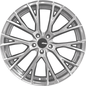 Konig Interflow Metallic Silver 17x8 +45 5x114.3mm 73.1mm - Wheelwiz