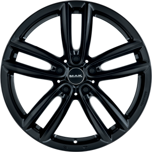 MAK Oxford Gloss Black 17x7.5 +42 5x112mm 66.6mm - Wheelwiz