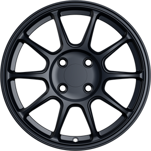 YKW Replica MF27 Gloss Black 15x6.5 +35 4x100mm 67.1mm - Wheelwiz