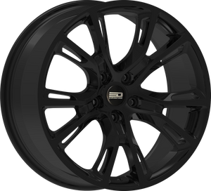 Euro Design SRT Gloss Black 18x8 +42 5x108mm 63.4mm - Wheelwiz