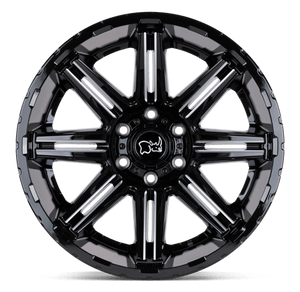 Black Rhino RAMPAGE Gloss Black W/ Mirror Cut Face & Translucent Clear 20x9.5 +18 6x139.7mm 112.1mm - WheelWiz