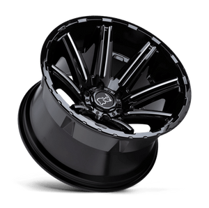 Black Rhino RAMPAGE Gloss Black W/ Mirror Cut Face & Translucent Clear 20x9.5 +18 6x139.7mm 112.1mm - WheelWiz