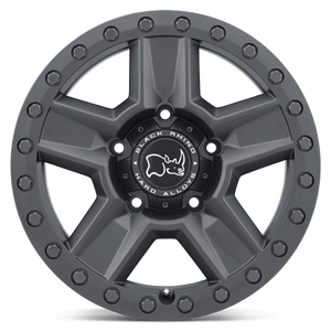 Black Rhino RAVINE Matte Black 17x8.5 +35 6x114.3mm 76.1mm - Wheelwiz