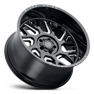 Black Rhino REAPER Gloss Black & Milled 22x11.5 -44 5x127mm 71.5mm - Wheelwiz