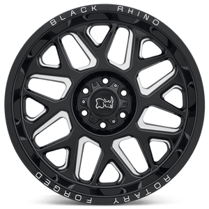 Black Rhino REAPER Gloss Black & Milled 20x11.5 -44 5x127mm 71.5mm - Wheelwiz