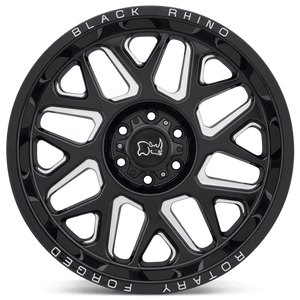 Black Rhino REAPER Gloss Black & Milled 22x11.5 -44 8x170mm 125.1mm - WheelWiz