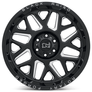 Black Rhino REAPER Gloss Black & Milled 20x9.5 +12 6x135mm 87.1mm - Wheelwiz