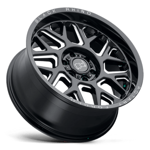 Black Rhino REAPER Gloss Black & Milled 20x9.5 +12 8x165.1mm 122.4mm - Wheelwiz