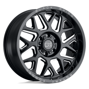 Black Rhino REAPER Gloss Black & Milled 20x9.5 +12 6x135mm 87.1mm - Wheelwiz