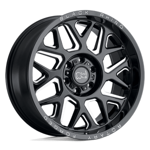 Black Rhino REAPER Gloss Black & Milled 24x14 -76 5x127mm 71.5mm - Wheelwiz