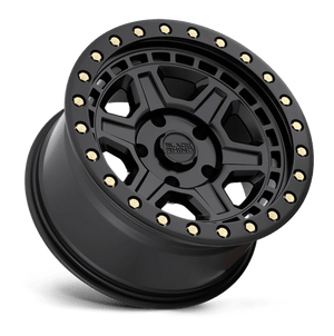 Black Rhino RENO Matte Black W/ Brass Bolts 20x9.5 +12 6x135mm 87.1mm - WheelWiz
