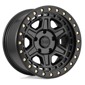 Black Rhino RENO Matte Black W/ Brass Bolts 20x9.5 +12 6x135mm 87.1mm - WheelWiz