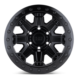 Black Rhino RIFT BEADLOCK Matte Black 17x8.5 -38 5x127mm 71.5mm - Wheelwiz