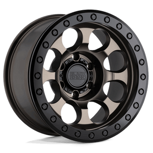 Black Rhino RIOT Matte Bronze W/ Black Ring & Bolts 17x8.5 0 6x139.7mm 112.1mm - WheelWiz