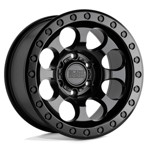 Black Rhino RIOT Matte Black 17x9 -18 5x127mm 71.5mm - WheelWiz