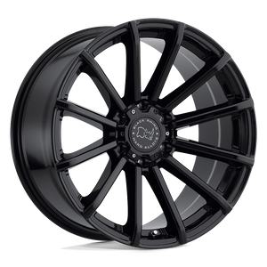 Black Rhino ROTORUA Gloss Black 17x9.5 -12 6x139.7mm 112.1mm - WheelWiz