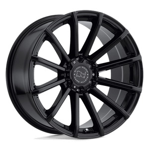 Black Rhino ROTORUA Gloss Black 17x9.5 -12 6x139.7mm 112.1mm - WheelWiz