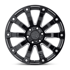 Black Rhino SELKIRK Gloss Black Milled 17x9 -12 6x139.7mm 112.1mm - WheelWiz