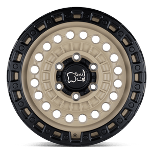 Black Rhino SENTINEL Desert Sand W/ Black Ring 17x8.5 -18 8x170mm 125.1mm - Wheelwiz
