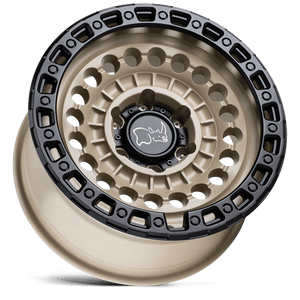 Black Rhino SENTINEL Desert Sand W/ Black Ring 20x9.5 +12 8x165.1mm 125.1mm - Wheelwiz