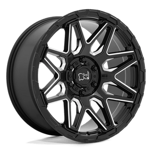 Black Rhino SHOCKWAVE Gloss Black W/ Milled Spokes 20x9.5 +12 6x135mm 87.1mm - Wheelwiz