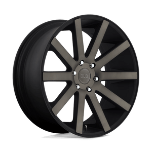 DUB S121 SHOT CALLA Matte Black Double Dark Tint 22x10.5 +35 5x127mm 71.5mm - Wheelwiz