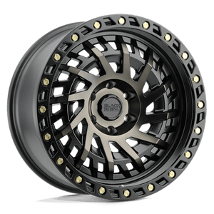Black Rhino SHREDDER Matte Black W/ Machined Dark Tint 18x9.5 +12 5x150mm 110.1mm - WheelWiz