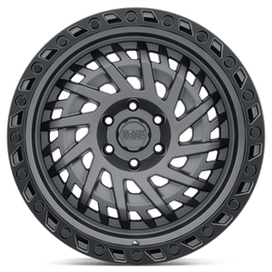 Black Rhino SHREDDER Matte Gunmetal W/ Black Ring 20x9.5 +12 6x139.7mm 112.1mm - WheelWiz