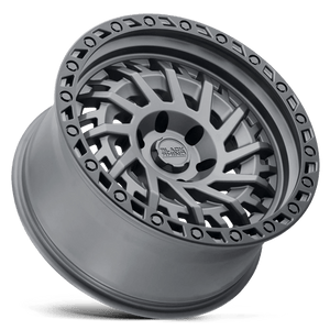 Black Rhino SHREDDER Matte Gunmetal W/ Black Ring 17x9 0 5x127mm 71.5mm - Wheelwiz