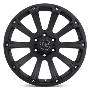 Black Rhino SIDEWINDER Matte Black 17x9 +12 6x139.7mm 112.1mm - WheelWiz