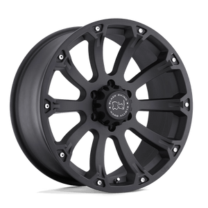 Black Rhino SIDEWINDER Matte Black 17x9 +12 6x135mm 87.1mm - WheelWiz
