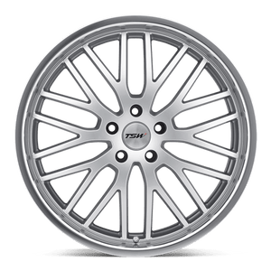 TSW SNETTERTON Hyper Silver W/ Mirror Cut Lip 19x8 +20 5x120mm 76.1mm - WheelWiz
