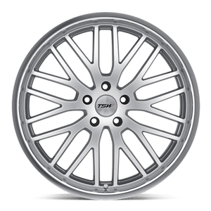 TSW SNETTERTON Hyper Silver W/ Mirror Cut Lip 18x9.5 +35 5x112mm 72.1mm - WheelWiz