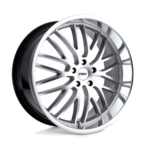 TSW SNETTERTON Hyper Silver W/ Mirror Cut Lip 19x9.5 +35 5x112mm 72.1mm - WheelWiz