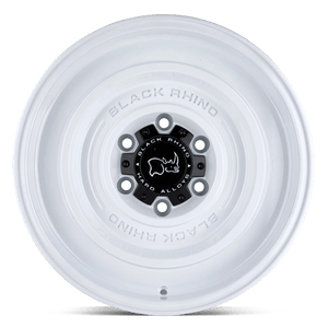 Black Rhino SOLID Gloss White 17x9.5 -18 5x127mm 71.5mm - Wheelwiz