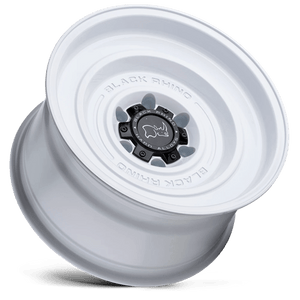 Black Rhino SOLID Gloss White 17x9.5 -18 5x127mm 71.5mm - Wheelwiz