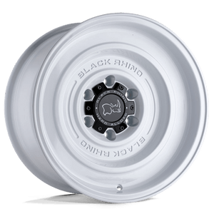 Black Rhino SOLID Gloss White 17x9.5 -18 5x127mm 71.5mm - Wheelwiz