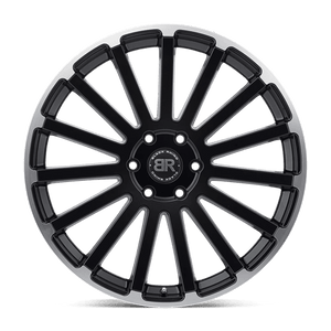 Black Rhino SPEAR Matte Black W/ Matte Machined Edge 24x10 +25 5x139.7mm 78.1mm - WheelWiz