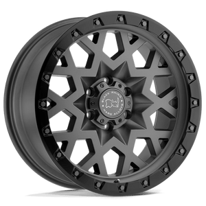 Black Rhino SPROCKET Matte Gunmetal W/ Black Ring 18x9.5 0 5x139.7mm 78.1mm - Wheelwiz