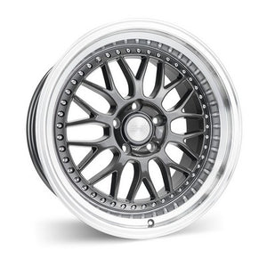 ESR Wheels SR01 GUNMETAL MACHINE LIP 18x10.5 +22 Custommm 72.6mm