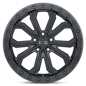 Black Rhino TRABUCO Matte Black 17x8 +25 5x120mm 76.1mm - Wheelwiz
