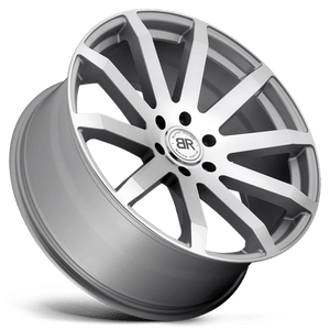 Black Rhino TRAVERSE Silver W/ Machine-cut Face 22x9.5 +30 6x135mm 87.1mm - WheelWiz