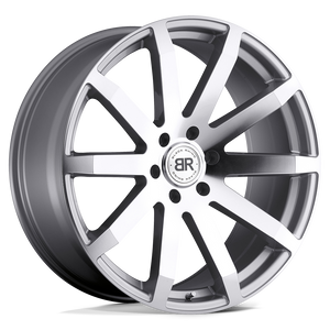Black Rhino TRAVERSE Silver W/ Machine-cut Face 24x10 +25 5x139.7mm 78.1mm - WheelWiz