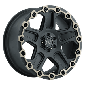 Black Rhino COG Matte Black W/ Machined Face & Dark Matte Tint 18x9.5 -18 6x139.7mm 112.1mm - WheelWiz