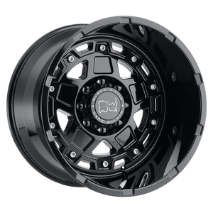 Black Rhino COMBAT Gloss Black 20x11.5 -44 8x165.1mm 122.4mm - WheelWiz