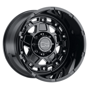 Black Rhino COMBAT Gloss Black 20x11.5 -44 8x165.1mm 122.4mm - WheelWiz