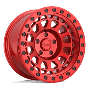 Black Rhino PRIMM Candy Red W/ Black Bolts 17x9 -18 5x114.3mm 71.5mm - Wheelwiz