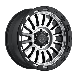 Black Rhino TAUPO Matte Black W/ Matte Machined Face 18x9 -12 8x165.1mm 122.4mm - WheelWiz