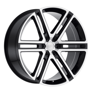 Black Rhino TIMBVATI Gloss Black W/ Mirror Cut Face 20x9.5 +15 6x139.7mm 112.1mm - WheelWiz