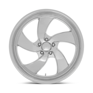 US MAG U132 DESPERADO Chrome 22x10.5 +1 5x120.65mm 72.6mm - Wheelwiz